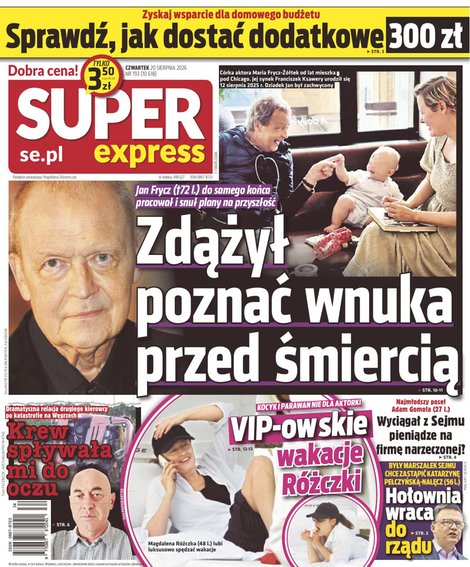 okłada najnowszego numeru Super Express