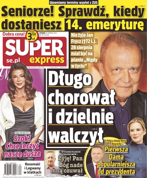 okłada najnowszego numeru Super Express