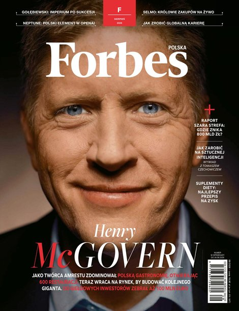 widok pierwszej strony Forbes