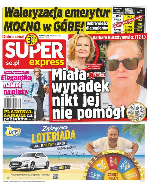 okłada najnowszego numeru Super Express