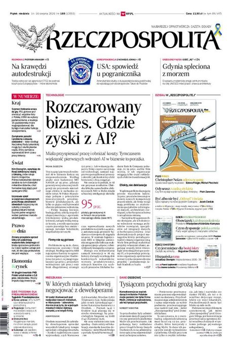 widok pierwszej strony Rzeczpospolita
