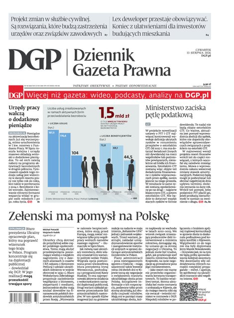 okłada najnowszego numeru Dziennik Gazeta Prawna