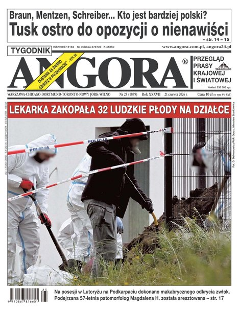 okłada najnowszego numeru Angora