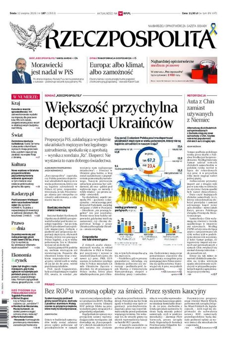 okłada najnowszego numeru Rzeczpospolita